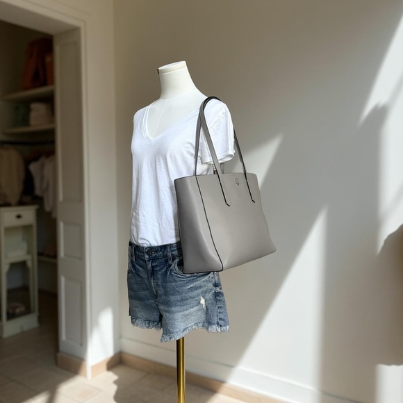 Authentic Kate Spade Molly Large Leather Tote True Taupe! - Picture 14 of 15